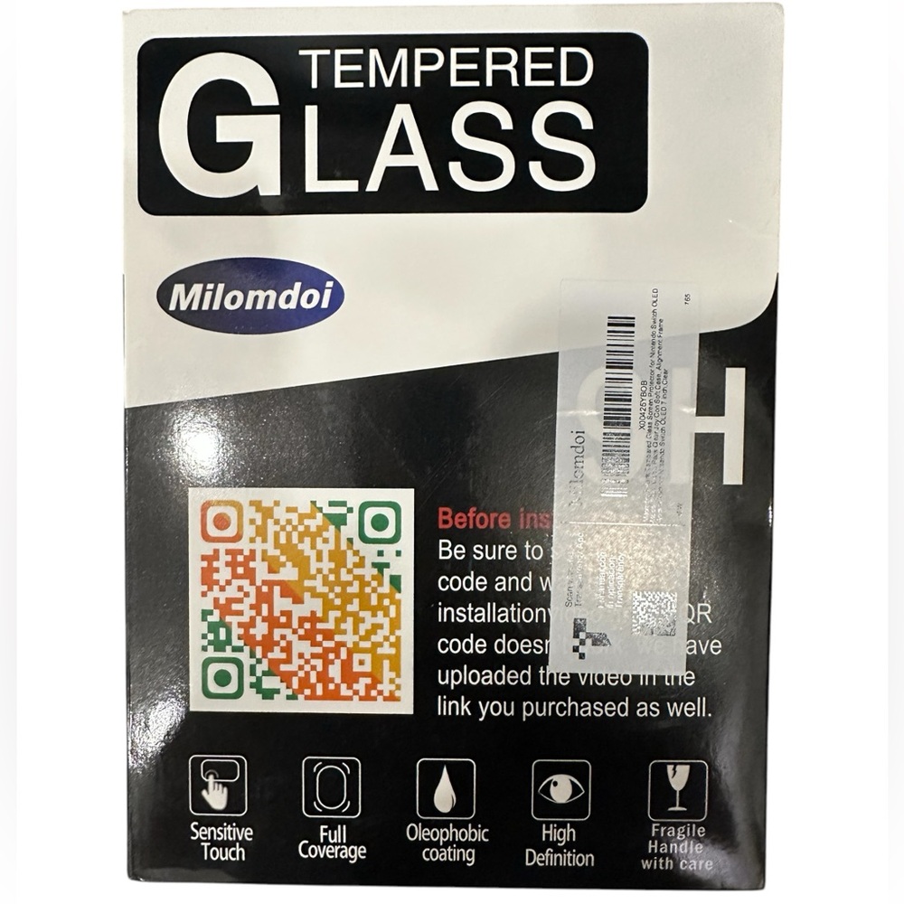 Tempered Glass Screen Protector for Nintendo Switch OLED - Picture 1 of 5